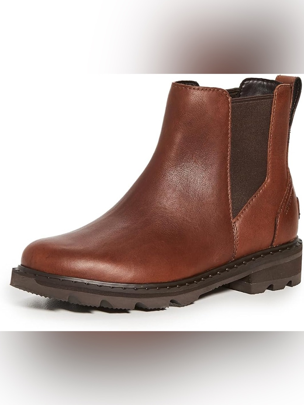 Sorel Lennox Chelsea Boots Velvet Tan Brown Leather Size 8 - Picture 2 of 8